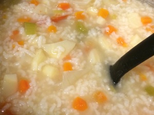 Crockpot chicken and rice soup