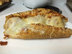 Cheese-Stuffed Meatball Sub, broiled to perfection!