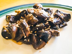 With a change of sauce and topping, these mushrooms went from the ground to being great!
