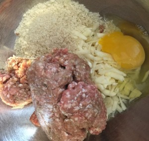 Crock Pot Sausage-Stuffed mushroom ingredients