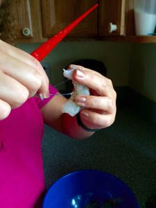 It is totally worth the extra buck at the seafood market and have them peel and devein your shrimp instead! But if you do it yourself, click and buy the tool in the link provided! 