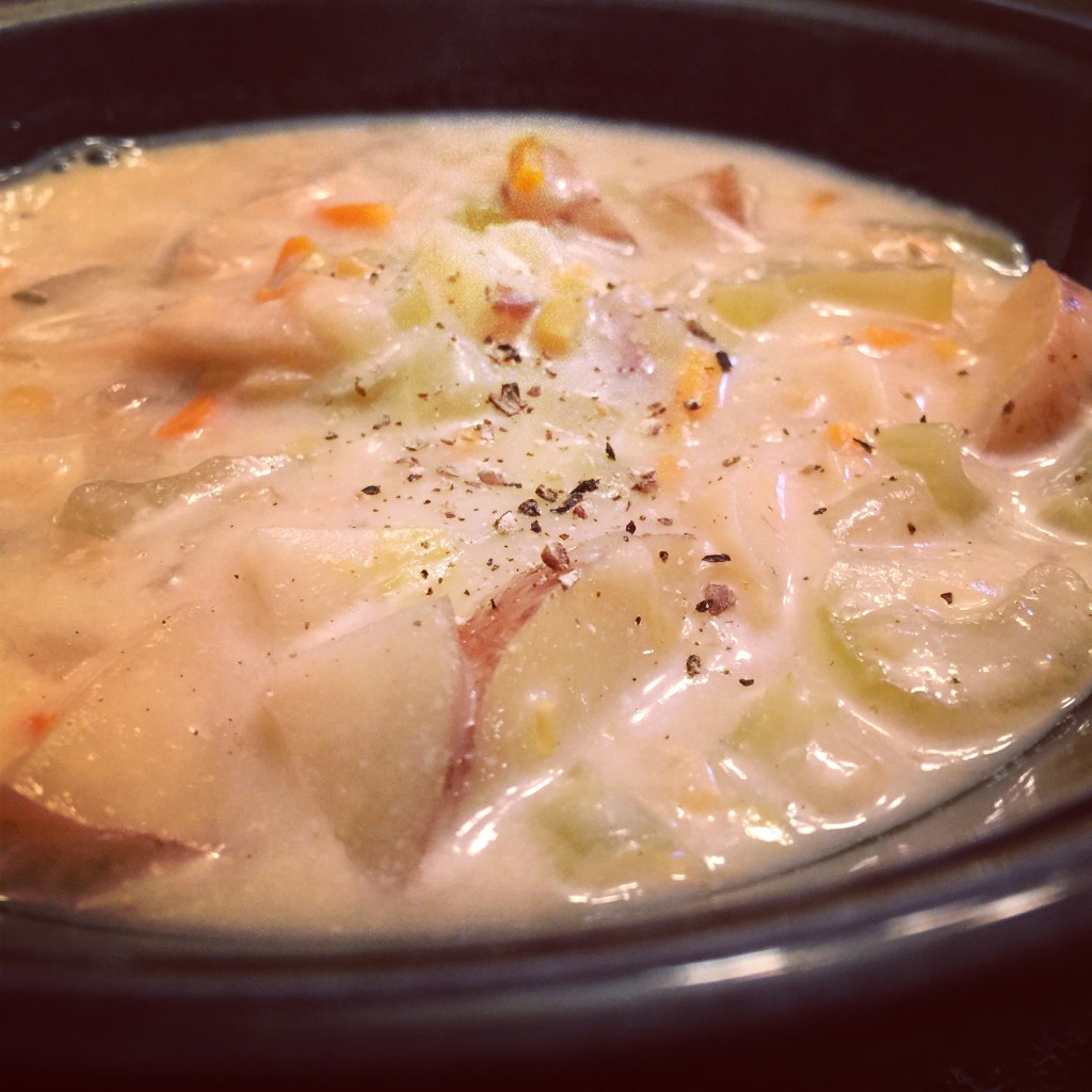 Crock Pot Creamy Potato Soup | Dinner Is A Crock