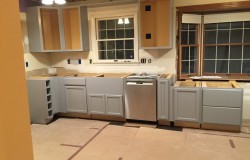 The cabinets are in-- but still TOPLESS!