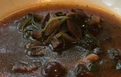Crock Pot Mushroom-Spinach Soup with Middle Eastern Spices